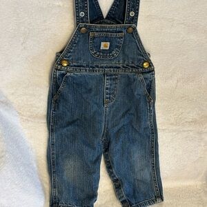 Carhartt Blue Denim Overalls 12m